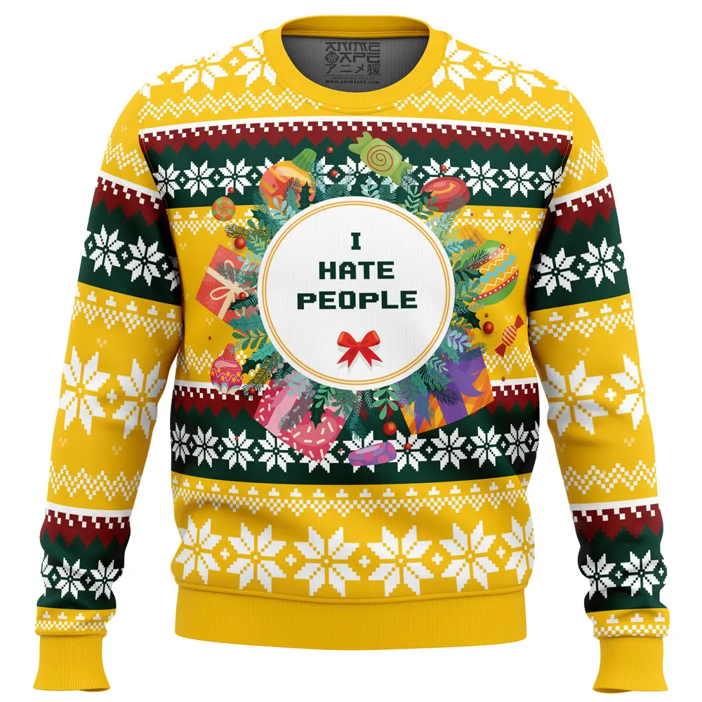 I Hate People Parody Ugly Christmas Sweater Perfect And Unique Gifts For Adults Kids On Christmas