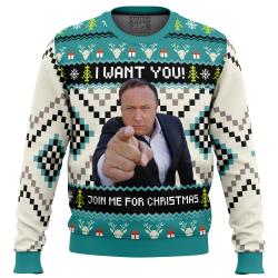 I Want You Alex Jones Ugly Christmas Sweater Perfect And Unique Gifts For Adults Kids On Christmas