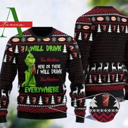 I Will Drink Tim Hortons Christmas Sweater Gift Perfect And Unique Gifts For Adults Kids On Christmas