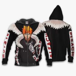 Anime Ichigo Kurosaki Shirts Merch Custom BL Anime Jacket Style Perfect And Unique Gifts For Otaku Anime Fans On Christmas