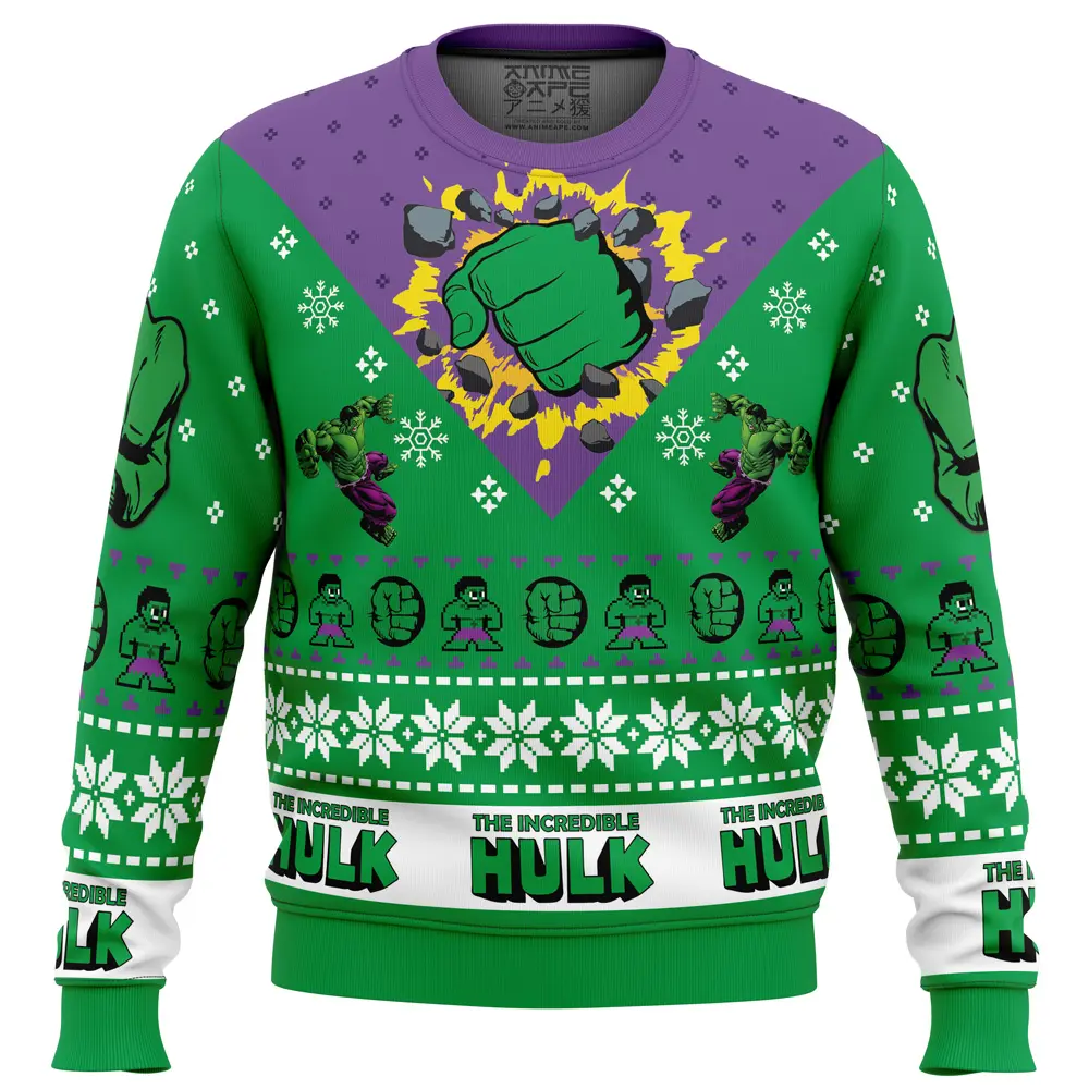 I'm Always Angry The Incredible Hulk Marvel Ugly Christmas Sweater Perfect And Unique Gifts For Adults Kids On Christmas