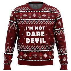 I’m not Daredevil Marvel Ugly Christmas Sweater Perfect And Unique Gifts For Adults Kids On Christmas