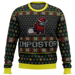 Impostor Among Us Ugly Christmas Sweater Perfect And Unique Gifts For Adults Kids On Christmas