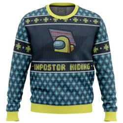 Impostor Hiding Among Us Ugly Christmas Sweater Perfect And Unique Gifts For Adults Kids On Christmas