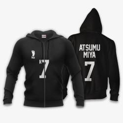 Anime Inarizaki Atsumu Miya Hoodie Uniform Costume Number 7 Haikyuu Anime Shirts Perfect And Unique Gifts For Otaku On Christmas