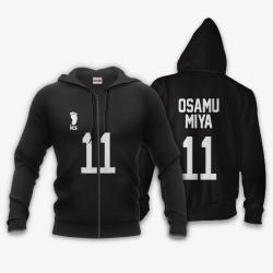 Anime Inarizaki Osamu Miya Hoodie Uniform Costume Number 11 Haikyuu Anime Shirts Perfect And Unique Gifts For Otaku On Christmas