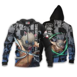 Anime Inosuke Hashibira Hoodie Custom Anime Manga Style Perfect And Unique Gifts For Otaku Anime Fans On Christmas