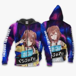 Anime Inugami Korone Hoodie Holo Graffiti Custom Anime Galaxy Style Perfect And Unique Gifts For Otaku Anime Fans On Christmas
