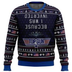 Inverted Top Gun Ugly Christmas Sweater Perfect And Unique Gifts For Adults Kids On Christmas
