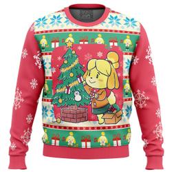 Isabelle Animal Crossing Ugly Christmas Sweater Perfect And Unique Gifts For Adults Kids On Christmas