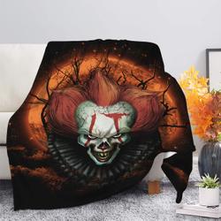 Movie It Horror Movie Moonlight Premium Fleece Sherpa Blanket Perfect Gifts For Family On Christmas