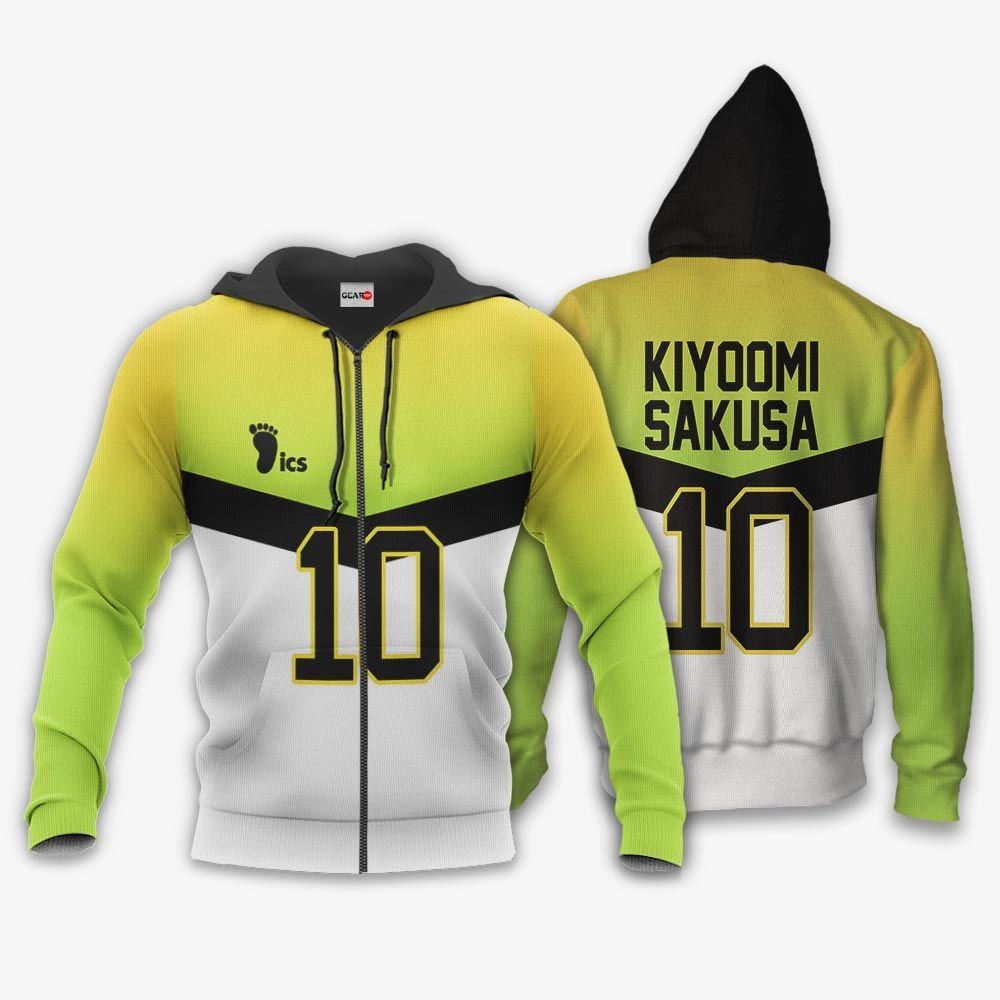 Anime Itachiyama Kiyoomi Sakusa Hoodie Uniform Costume Number 10 Haikyuu Anime Shirts Perfect And Unique Gifts For Otaku On Christmas