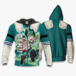 Anime Izuku Midoriya Hoodie Custom Anime My Hero Academia Perfect And Unique Gifts For Otaku Anime Fans On Christmas