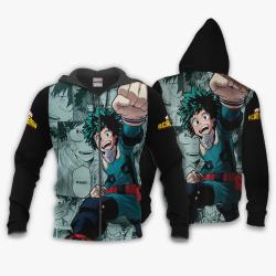 Anime Izuku Midoriya Hoodie Custom Anime Perfect And Unique Gifts For Otaku Anime Fans On Christmas