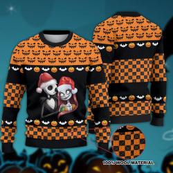 Jack And Sally The Nightmare Before Christmas Sweater Perfect And Unique Gifts For Adults Kids On Christmas