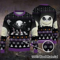 Jack Skellington Sally Family Matching The Nightmare Before Xmas Sweater Perfect And Unique Gifts For Adults Kids On Christmas