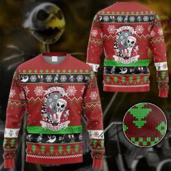 Jack Skellingtong Nice Or Naughty Ugly Christmas Sweater Perfect And Unique Gifts For Adults Kids On Christmas