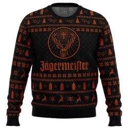 Jagermeister Ugly Christmas Sweater Perfect And Unique Gifts For Adults Kids On Christmas Holiday