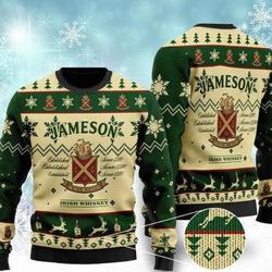 Jameson Irish Whiskey Christmas Xmas Sweater Gift Fan Perfect And Unique Gifts For Adults Kids On Christmas