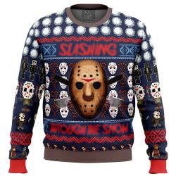 Jason Vorhees Friday the 13th Ugly Christmas Sweater Perfect And Unique Gifts For Adults Kids On Christmas