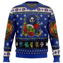 Jerry Garcia Grateful Dead Ugly Christmas Sweater Perfect And Unique Gifts For Adults Kids On Christmas