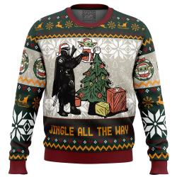 Jingle All The Way Mandalorian Star Wars Ugly Christmas Sweater Perfect And Unique Gifts For Adults Kids On Christmas