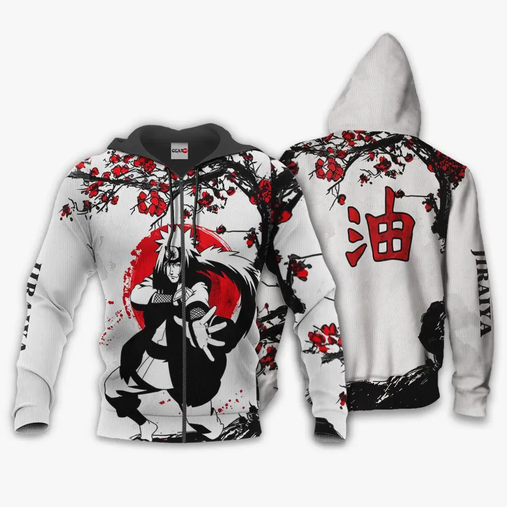 Anime Jiraiya Hoodie Japan Style Custom Anime Shirts Perfect And Unique Gifts For Otaku Anime Fans On Christmas