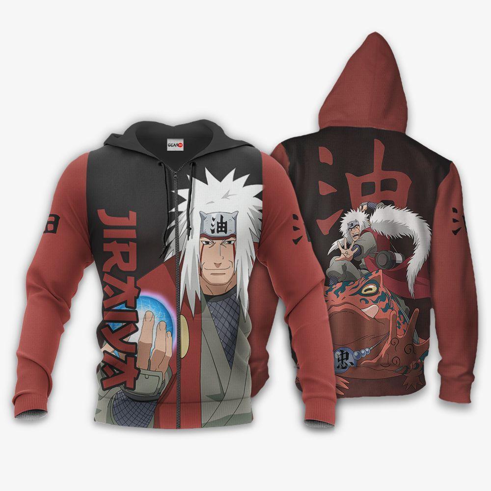 Anime Jiraiya Hoodie Shirt Anime Zip Jacket Perfect And Unique Gifts For Otaku Anime Fans On Christmas