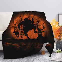Anime Jiraiya Moonlight Premium Fleece Sherpa Blanket Perfect And Unique Gifts For Family On Christmas