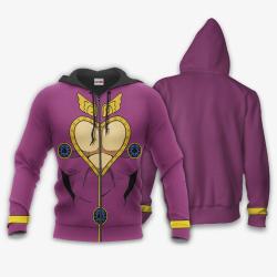 Anime Giorno Giovanna Costume Hoodie JJBA Anime Perfect And Unique Gifts For Otaku Anime Fans On Christmas