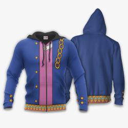 Anime Jotaro Kujo Costume Hoodie JJBA Anime Perfect And Unique Gifts For Otaku Anime Fans On Christmas