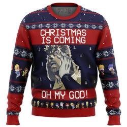 Jojo's Bizarre Adventure Joseph Joestar Oh My God Ugly Christmas Sweater Perfect And Unique Gifts For Adults Kids On Christmas