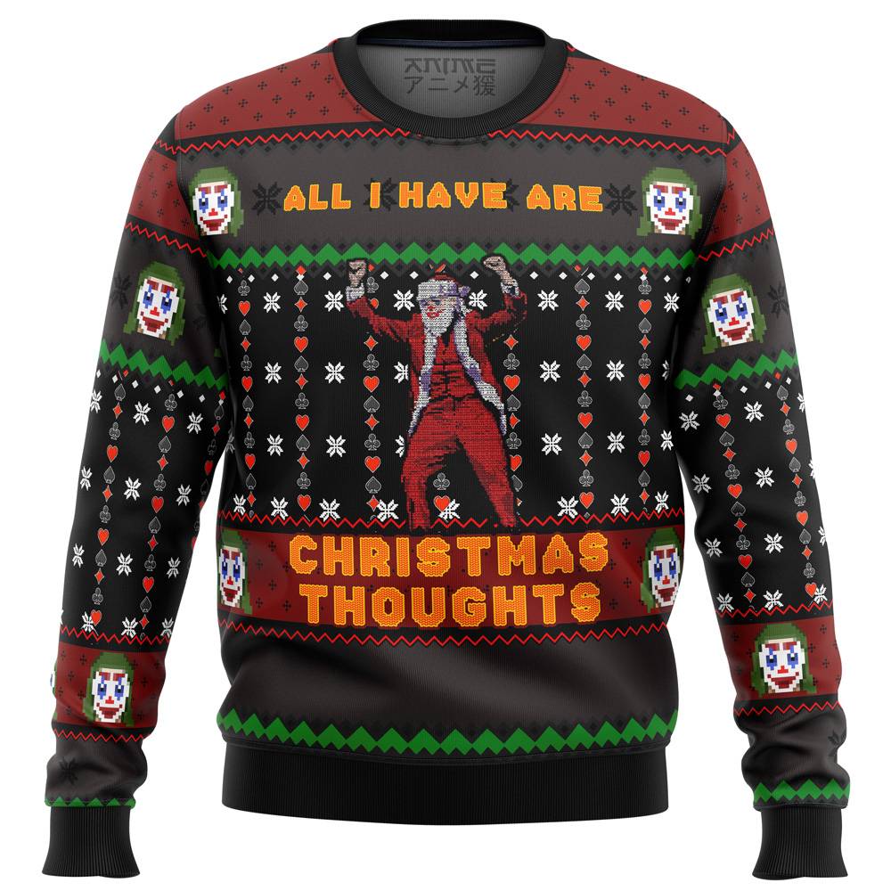 Joker All I Have are Xmas Thoughts Ugly Christmas Sweater Perfect And Unique Gifts For Adults Kids On Christmas
