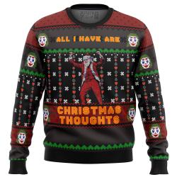Joker All I Have are Xmas Thoughts Ugly Christmas Sweater Perfect And Unique Gifts For Adults Kids On Christmas
