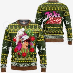 Joseph Joestar Ugly Christmas Sweater jj's Anime Perfect And Unique Gifts For Adults Kids On Christmas