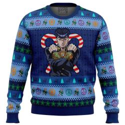 Josuke Higashikata Jojo& Bizarre Adventure Ugly Christmas Sweater Perfect And Unique Gifts For Adults Kids On Christmas