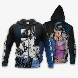 Anime Jotaro Kujo Hoodie JJBAs Anime Jacket Perfect And Unique Gifts For Otaku Anime Fans On Christmas