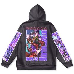 Anime Jotaro Kujo Jojo's Bizarre Adventure Streetwear Hoodie Perfect And Unique Gifts For Otaku Anime Fans On Christmas
