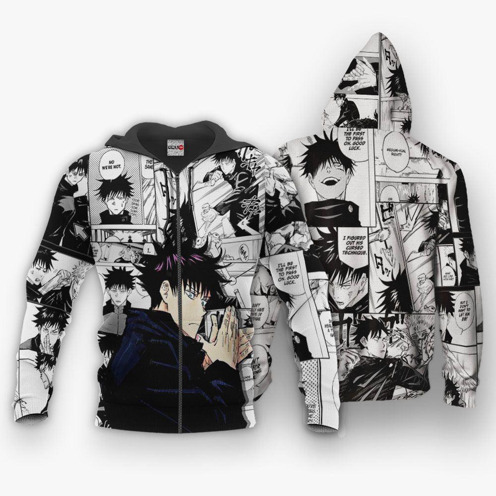 Anime Fushiguro Megumi Hoodie Anime Mix Manga Jacket Shirt Perfect And Unique Gifts For Otaku Anime Fans On Christmas