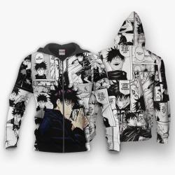 Anime Fushiguro Megumi Hoodie Anime Mix Manga Jacket Shirt Perfect And Unique Gifts For Otaku Anime Fans On Christmas