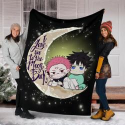 Anime Jujutsu Kaisen Megumi Sukuna Chibi Cute Anime Premium Fleece Sherpa Blanket Perfect Gifts For Family On Christmas
