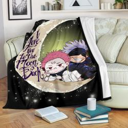 Anime Jujutsu Kaisen Gojo Sukuna Chibi Anime Premium Fleece Sherpa Blanket Perfect Gifts For Family On Christmas