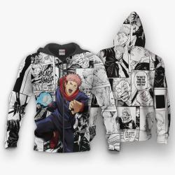Anime Itadori Yuuji Hoodie Anime Mix Manga Jacket Shirt Perfect And Unique Gifts For Otaku Anime Fans On Christmas