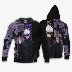 Anime Satoru Gojo Hoodie Custom Anime Manga Style Perfect And Unique Gifts For Otaku Anime Fans On Christmas