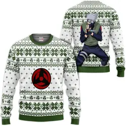 Kakashi Hatake Ugly Christmas Sweater Custom For Anime Fans VA0822 Perfect And Unique Gifts For Adults Kids On Christmas