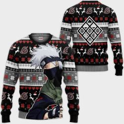 Kakashi Hatake Ugly Christmas Sweater Custom Anime Perfect And Unique Gifts For Adults Kids On Christmas