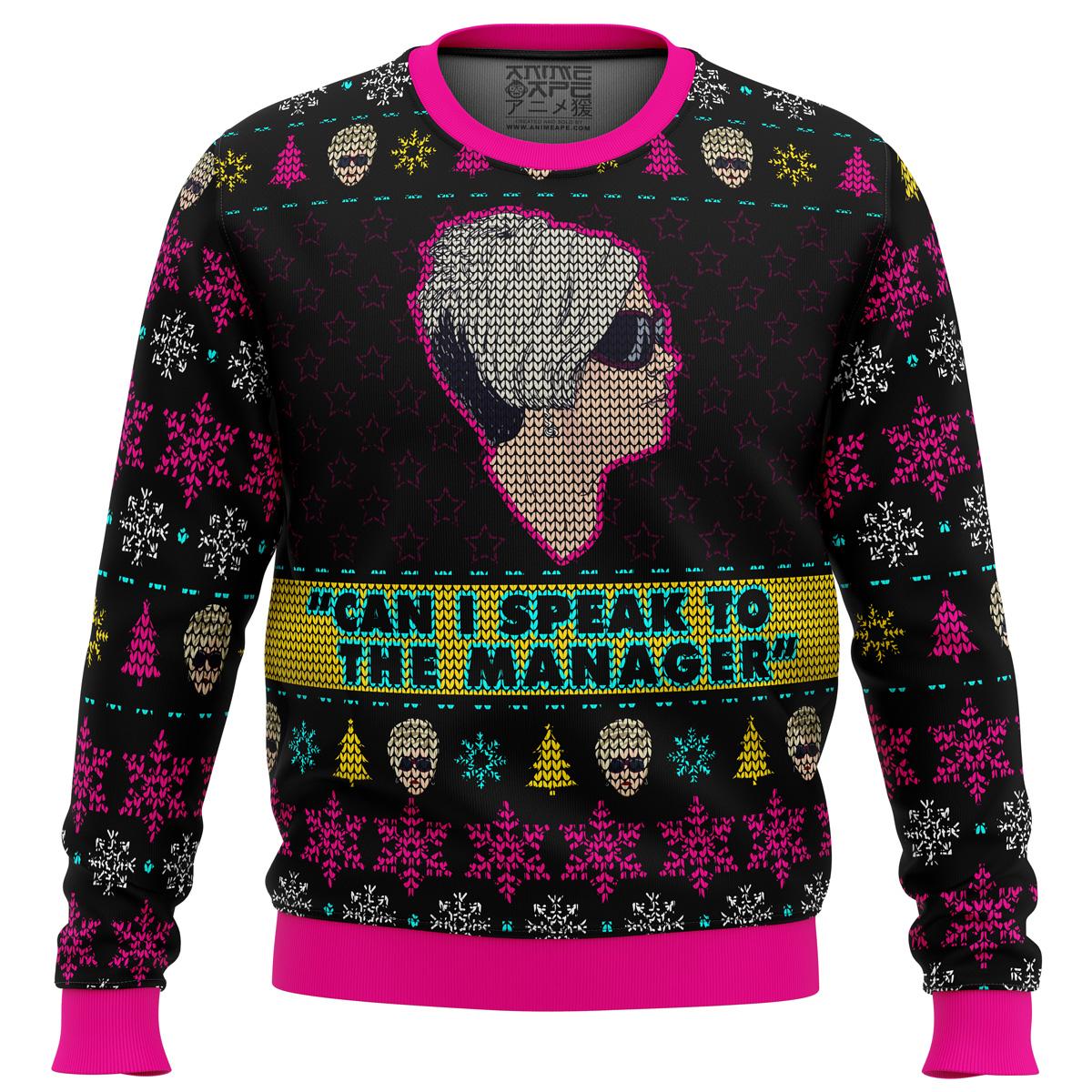 Karen Talks to Manager Meme Ugly Christmas Sweater Perfect And Unique Gifts For Adults Kids On Christmas