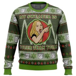 Karen Yelling at Grumpy Cat Meme Ugly Christmas Sweater Perfect And Unique Gifts For Adults Kids On Christmas