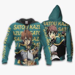 Anime Kazuma Satou Hoodie KonoSuba Custom Anime For Fans Perfect And Unique Gifts For Otaku Anime Fans On Christmas