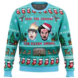 Keep The Change Home Alone Ugly Christmas Sweater Perfect And Unique Gifts For Adults Kids On Christmas